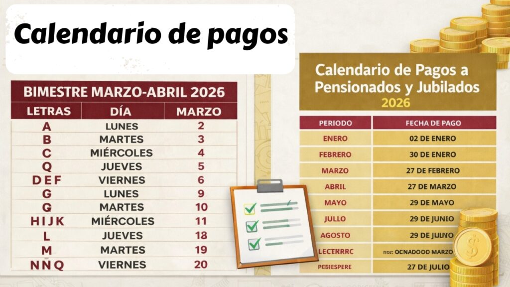 Calendario de pagos marzo 2026: bono extra para jubilados y pensionados con montos y requisitos claros